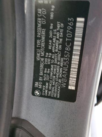 Photo 10 from auction – 2008 BMW 528 I with VIN WBANU53578CT07963
