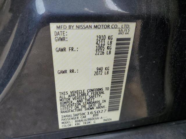Photo 10 from auction – 2013 NISSAN ALTIMA with VIN 1N4AL3AP5DC165027