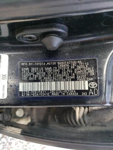 Photo 10 from auction – 2014 TOYOTA COROLLA L with VIN 2T1BURHE7EC088799