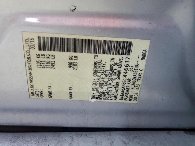 Photo 10 from auction – 2016 NISSAN MAXIMA 3.5 with VIN 1N4AA6AP8GC446637