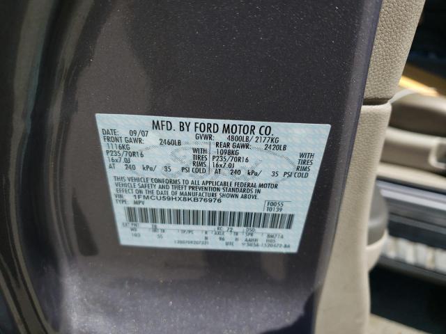 Photo 10 from auction – 2008 FORD ESCAPE HEV with VIN 1FMCU59HX8KB76976