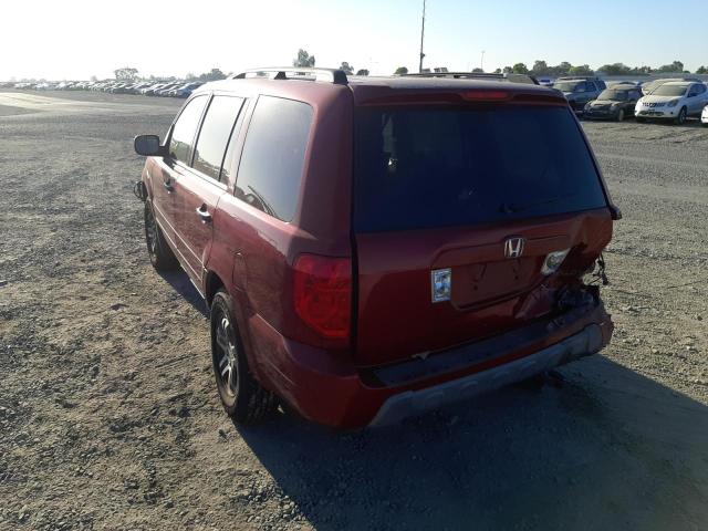 Photo 3 from auction – 2004 HONDA PILOT EX with VIN 2HKYF184X4H518124