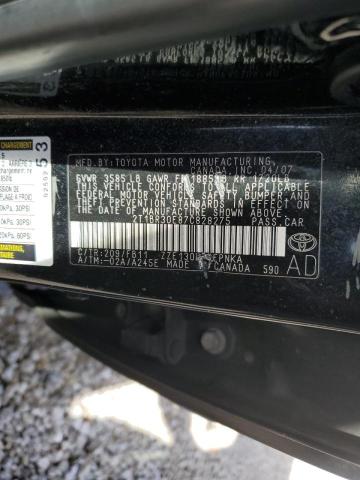 Photo 10 from auction – 2007 TOYOTA COROLLA CE with VIN 2T1BR30E87C828275
