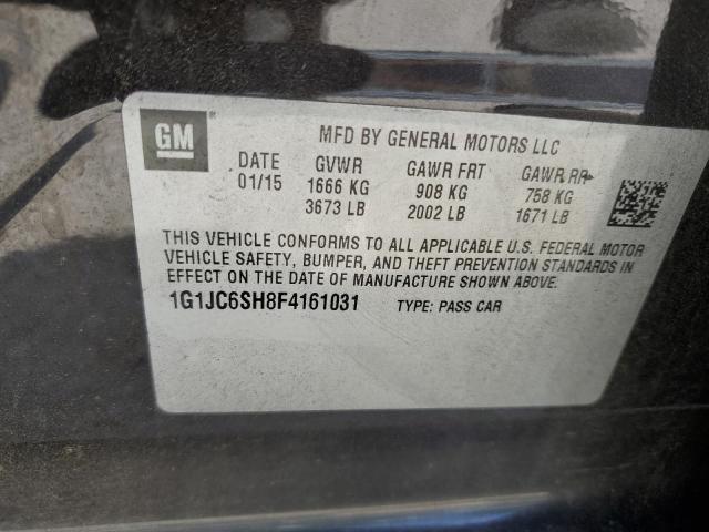 Photo 10 from auction – 2015 CHEVROLET SONIC LT with VIN 1G1JC6SH8F4161031