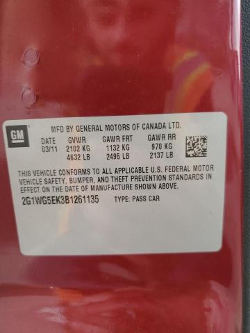 Photo 10 from auction – 2011 CHEVROLET IMPALA LT with VIN 2G1WG5EK3B1261135