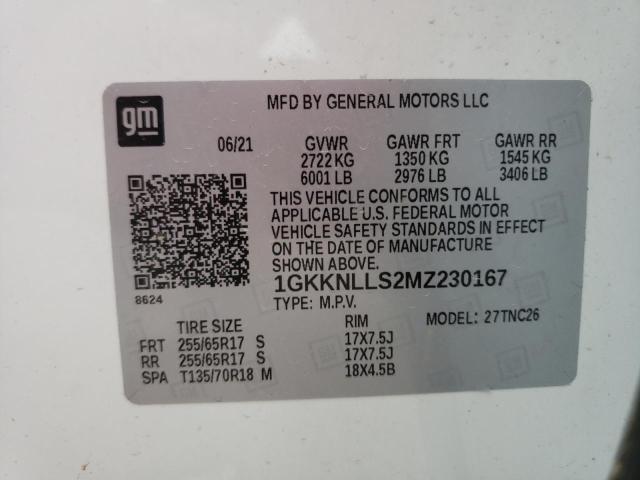 Photo 10 from auction – 2021 GMC ACADIA AT4 with VIN 1GKKNLLS2MZ230167