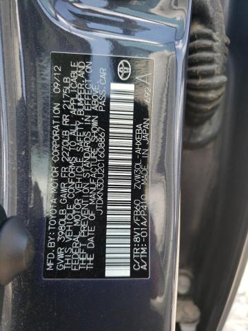 Photo 10 from auction – 2012 TOYOTA PRIUS with VIN JTDKN3DU2C1608867