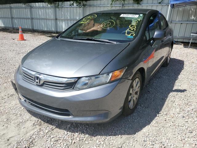 Photo 2 from auction – 2012 HONDA CIVIC LX with VIN 19XFB2F56CE086302