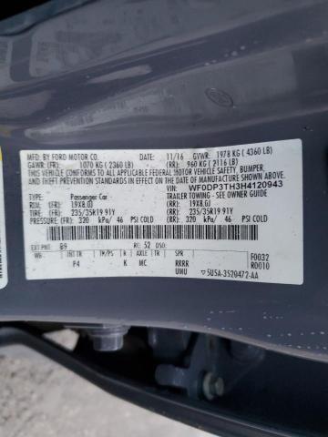 Photo 10 from auction – 2017 FORD FOCUS RS with VIN WF0DP3TH3H4120943