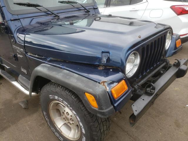 Photo 9 from auction – 2000 JEEP WRANGLER / with VIN 1J4FA49S0YP786253