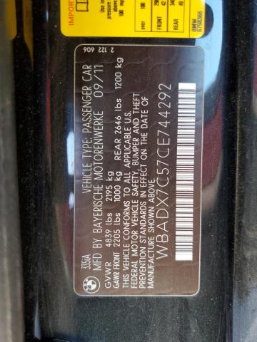Photo 10 from auction – 2012 BMW 335 I with VIN WBADX7C57CE744292