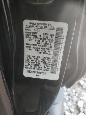 Photo 10 from auction – 2003 NISSAN PATHFINDER with VIN JN8DR09X43W710399