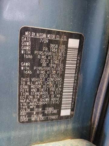 Photo 10 from auction – 2009 NISSAN CUBE BASE with VIN JN8AZ28R99T119142