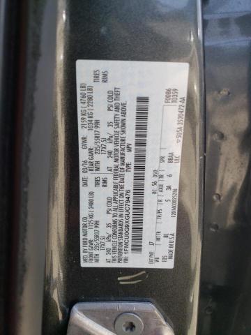 Photo 10 from auction – 2016 FORD ESCAPE SE with VIN 1FMCU0G9XGUC79476