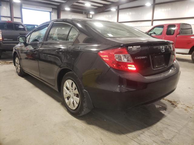 Photo 3 from auction – 2012 HONDA CIVIC LX with VIN 19XFB2F5XCE110228