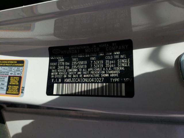 Photo 10 from auction – 2022 HYUNDAI TUCSON LIM with VIN KM8JECA10NU041027
