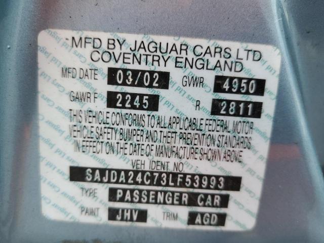 Photo 10 from auction – 2003 JAGUAR VANDENPLAS with VIN SAJDA24C73LF53993