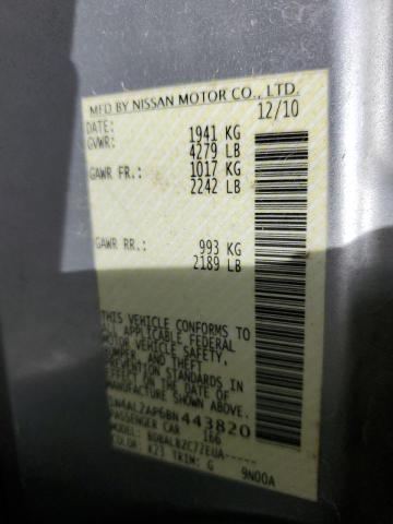 Photo 10 from auction – 2011 NISSAN ALTIMA BAS with VIN 1N4AL2AP6BN443820