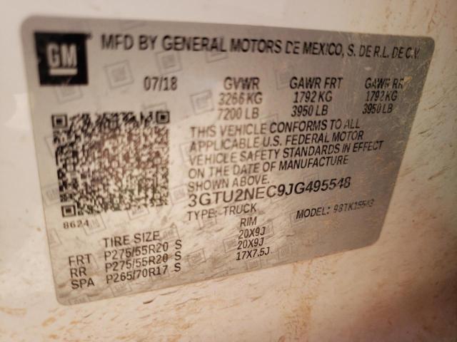 Photo 10 from auction – 2018 GMC SIERRA K15 with VIN 3GTU2NEC9JG495548