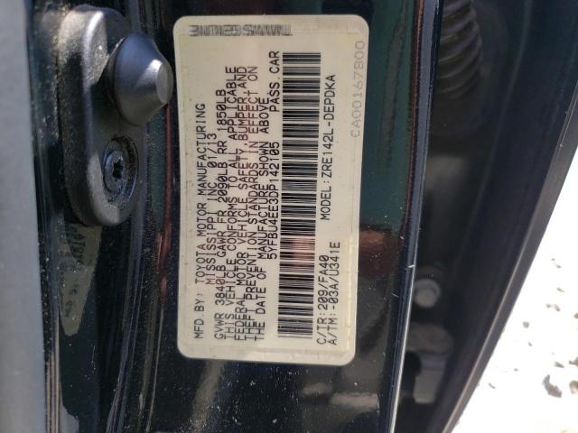 Photo 10 from auction – 2013 TOYOTA COROLLA BA with VIN 5YFBU4EE3DP142105