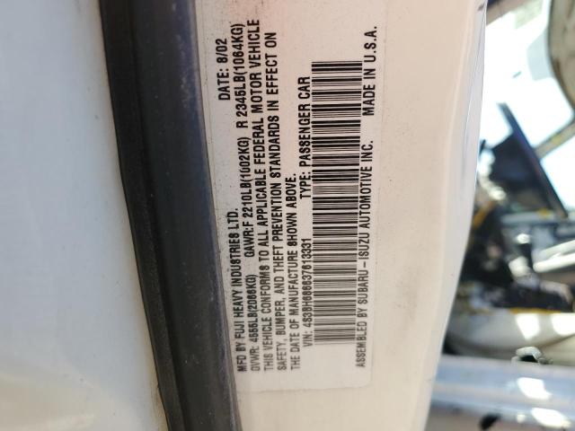 Photo 10 from auction – 2003 SUBARU LEGACY OUT with VIN 4S3BH686637613331