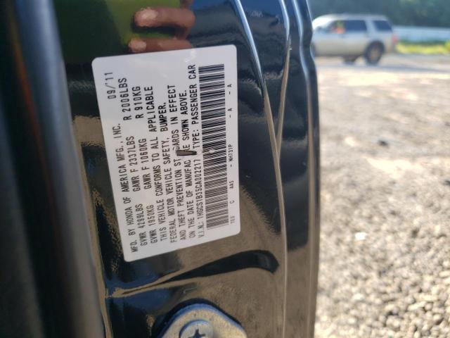 Photo 10 from auction – 2012 HONDA ACCORD LX with VIN 1HGCS1B35CA002217