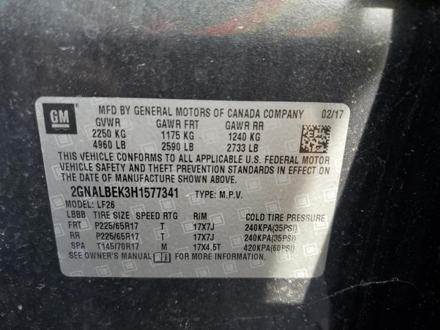 Photo 10 from auction – 2017 CHEVROLET EQUINOX LS with VIN 2GNALBEK3H1577341