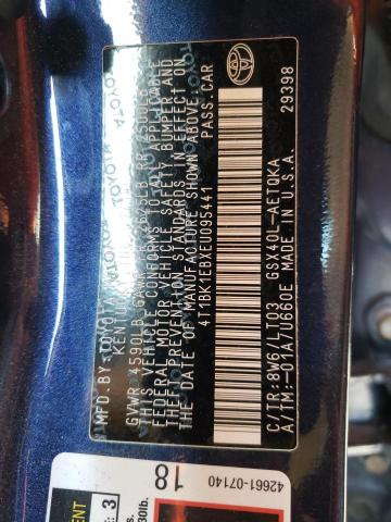 Photo 10 from auction – 2014 TOYOTA AVALON BAS with VIN 4T1BK1EBXEU095441