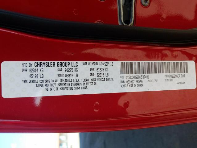 Photo 10 from auction – 2013 DODGE CHARGER with VIN 2C3CDXHG8DH537491