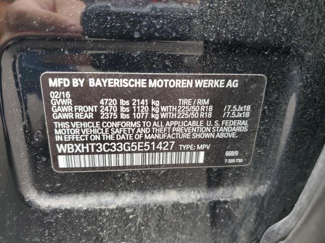 Photo 10 from auction – 2016 BMW X1 XDRIVE2 with VIN WBXHT3C33G5E51427