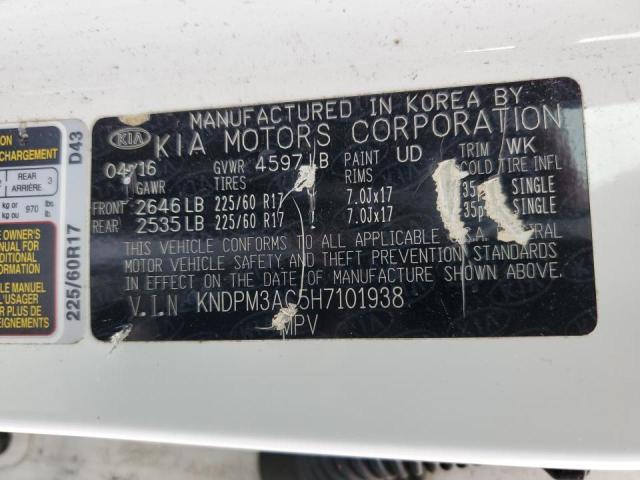Photo 10 from auction – 2017 KIA SPORTAGE L with VIN KNDPM3AC5H7101938