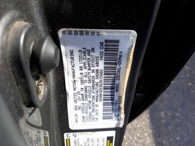 Photo 10 from auction – 2006 TOYOTA COROLLA CE with VIN 1NXBR32E56Z615682