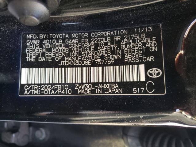 Photo 10 from auction – 2014 TOYOTA PRIUS with VIN JTDKN3DU8E1757769