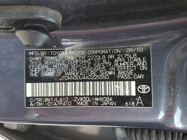Photo 10 from auction – 2010 TOYOTA PRIUS with VIN JTDKN3DU4A0225550