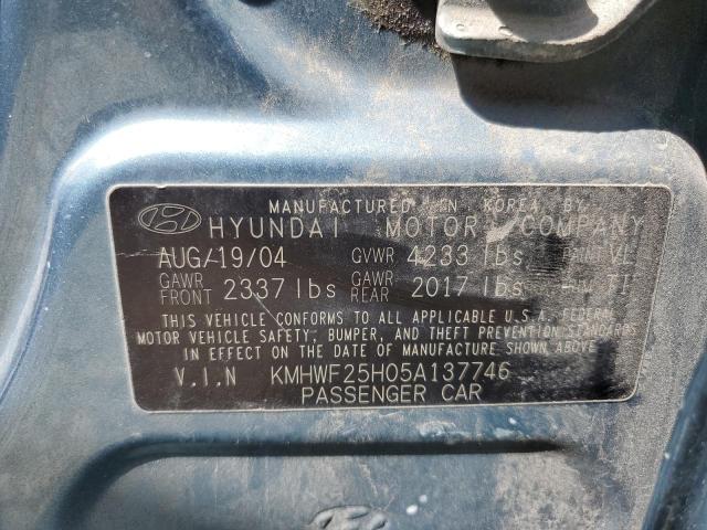 Photo 10 from auction – 2005 HYUNDAI SONATA with VIN KMHWF25H05A137746