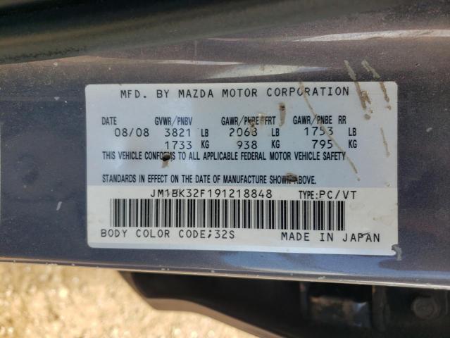Photo 10 from auction – 2009 MAZDA 3 I with VIN JM1BK32F191218848