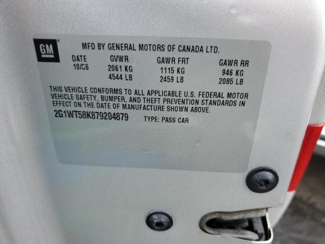 Photo 10 from auction – 2007 CHEVROLET IMPALA LT with VIN 2G1WT58K879204879