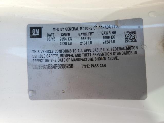 Photo 10 from auction – 2015 CHEVROLET CAMARO LS with VIN 2G1FA1E34F9286250