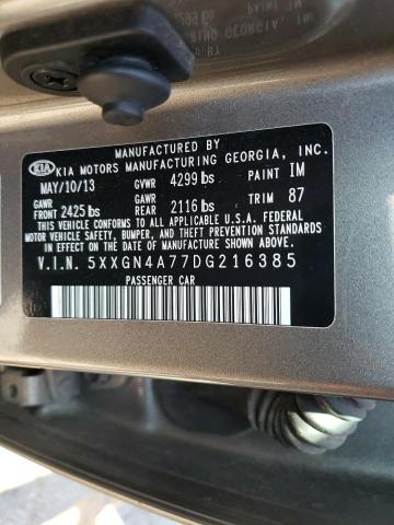 Photo 10 from auction – 2013 KIA OPTIMA EX with VIN 5XXGN4A77DG216385