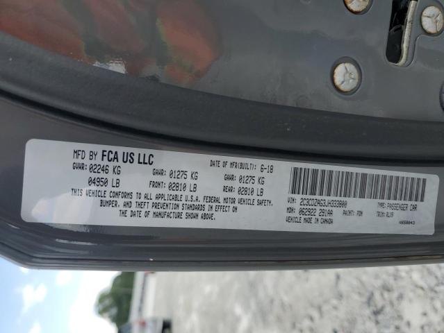 Photo 10 from auction – 2018 DODGE CHALLENGER with VIN 2C3CDZAG3JH333800