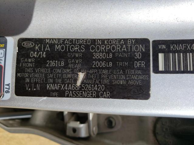 Photo 10 from auction – 2015 KIA FORTE LX with VIN KNAFX4A68F5261420