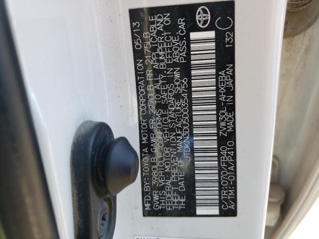 Photo 10 from auction – 2013 TOYOTA PRIUS with VIN JTDKN3DU5D0354756