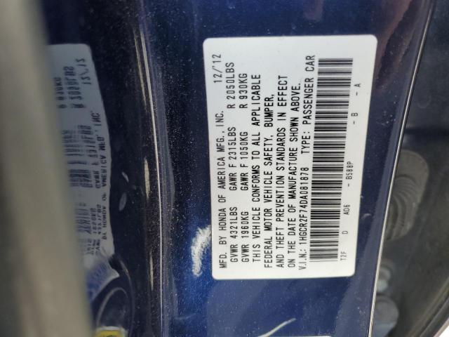 Photo 10 from auction – 2013 HONDA ACCORD EX with VIN 1HGCR2F74DA081878