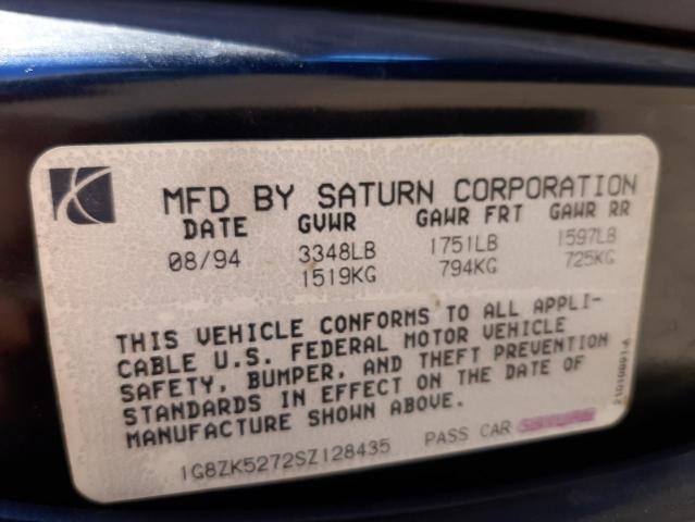 Photo 10 from auction – 1995 SATURN SL2 with VIN 1G8ZK5272SZ128435