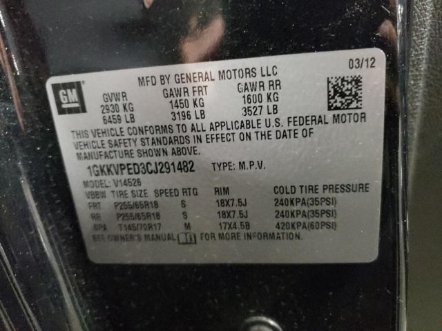 Photo 10 from auction – 2012 GMC ACADIA SLE with VIN 1GKKVPED3CJ291482