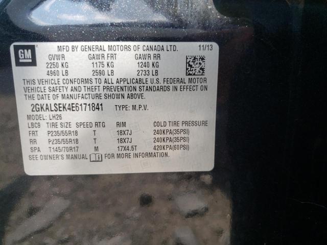 Photo 10 from auction – 2014 GMC TERRAIN SL with VIN 2GKALSEK4E6171841
