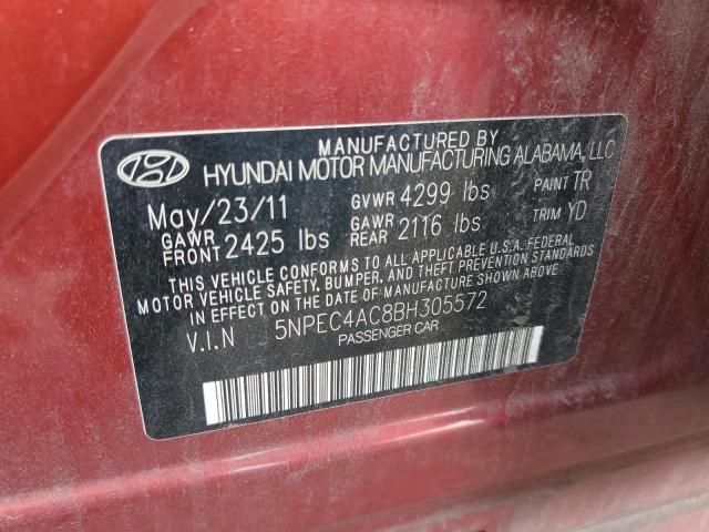 Photo 10 from auction – 2011 HYUNDAI SONATA SE with VIN 5NPEC4AC8BH305572