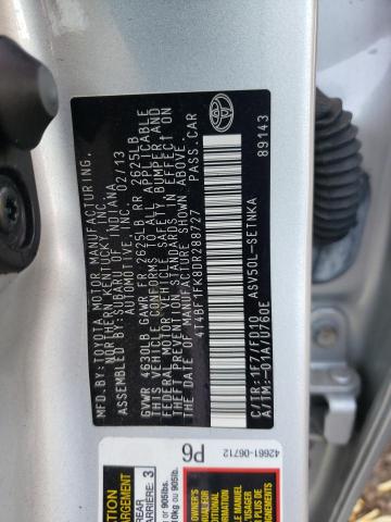 Photo 10 from auction – 2013 TOYOTA CAMRY L with VIN 4T4BF1FK8DR288727