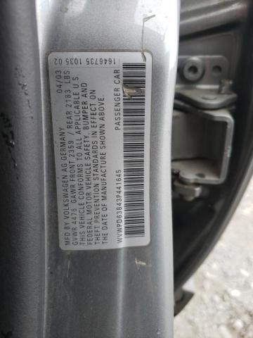 Photo 10 from auction – 2003 VOLKSWAGEN PASSAT GLS with VIN WVWPD63B43P441645