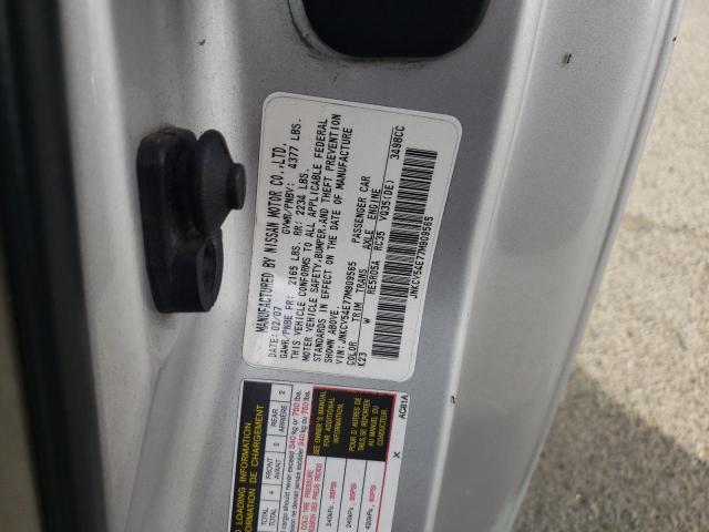 Photo 10 from auction – 2007 INFINITI G35 with VIN JNKCV54E77M909565